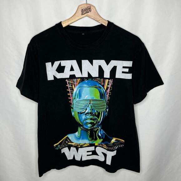 Vintage 2008 Kanye West Yeezy Graduation Glow in the Dark Tour Merch Tee S - Picture 1 of 2